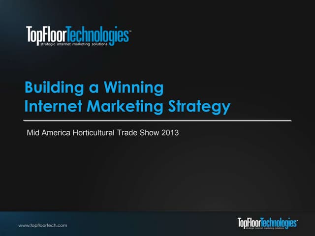 Improving the Success of Your Website - Mid Am January 2013