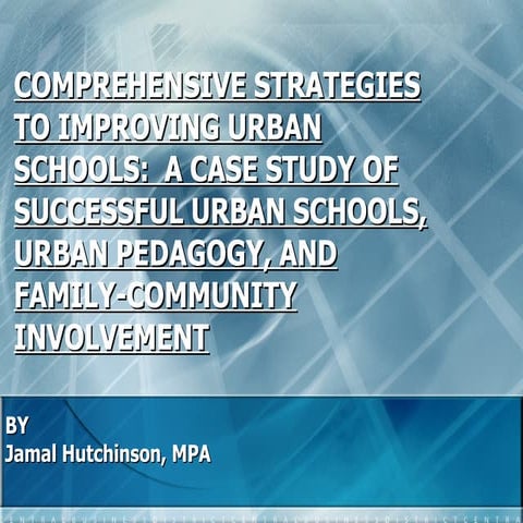 Improving Urban Schools  ppt
