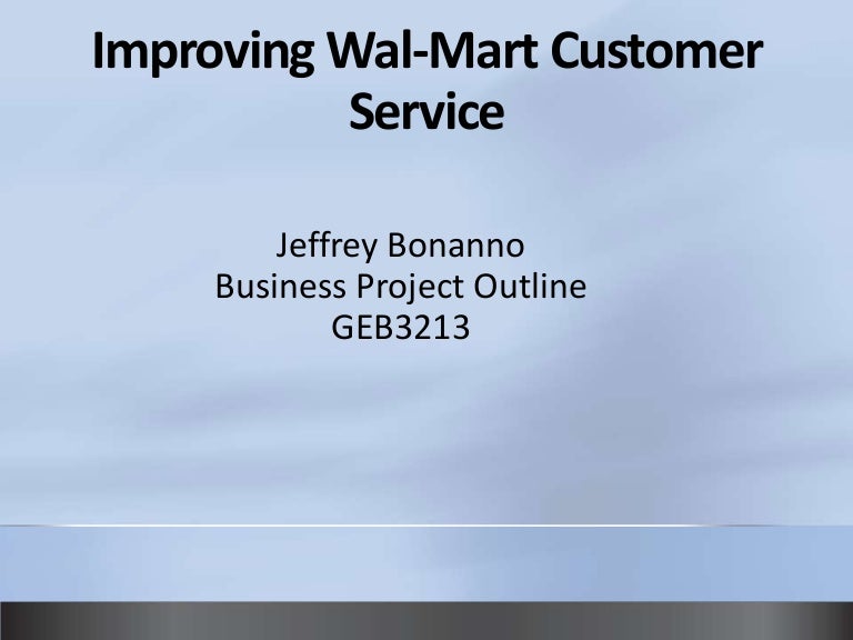 Improving wal mart customer service