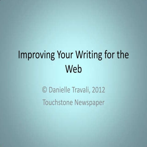 Improving Your Writing Skills as a Journalist