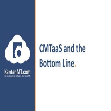 Improving your Bottom Line with Custom Machine Translation