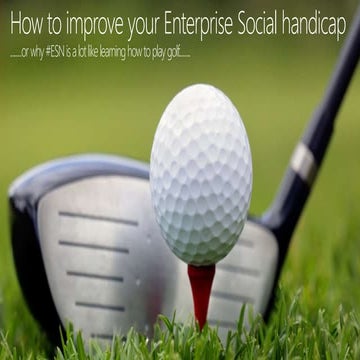 Improving Your ESN Handicap