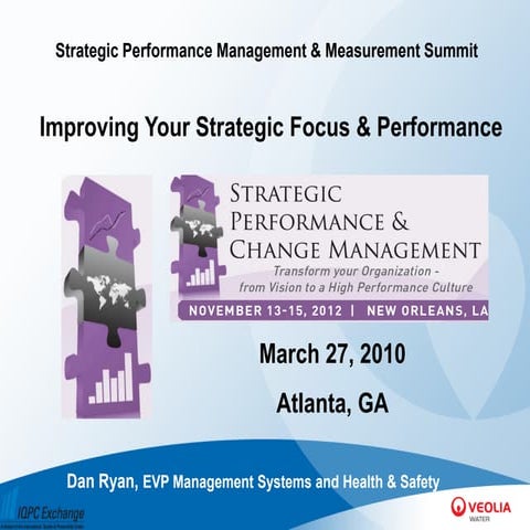 Improving Your Strategic Focus &amp; Performance   Dan Ryan