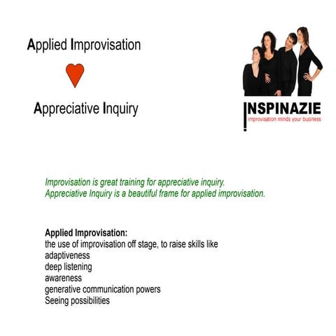 AI through the Spirit of Improvisation