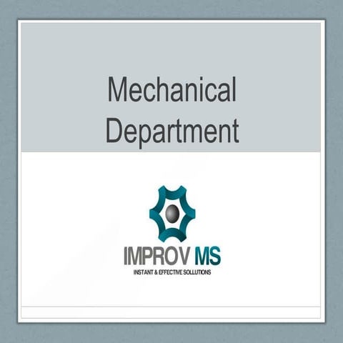 Improv MS Mechanical Department