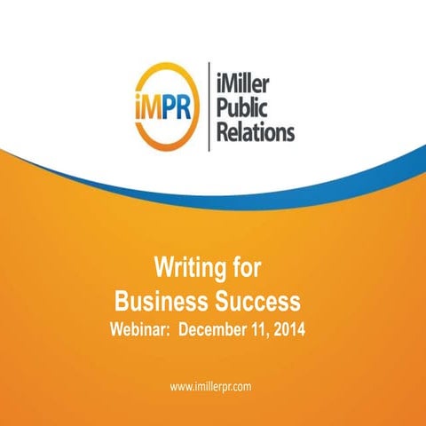 iMPR Writing for Business Success!