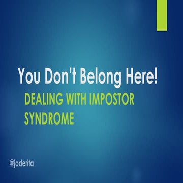 DevOps Days Ohio - You Don't Belong Here