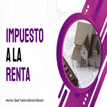 La teoría, importancia y clasificación del Impuesto a la Renta | PDF