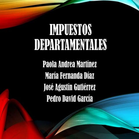 Impuestos departamentales