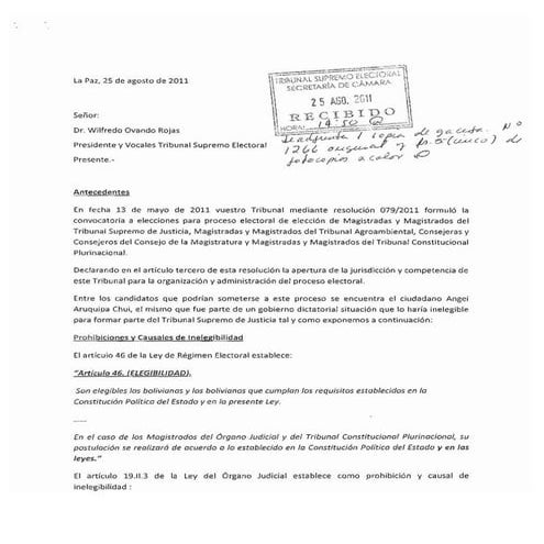 Impugnacion angel aruquipa