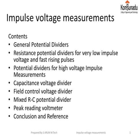 Impulse voltage