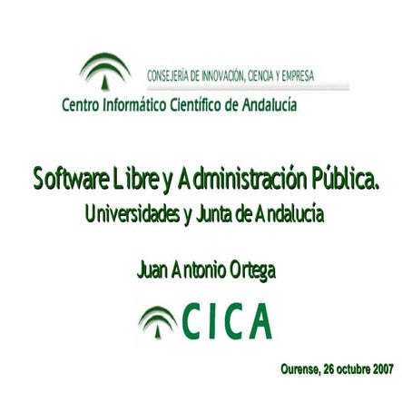 Impulso al Software Libre desde la Junta de Andalucia