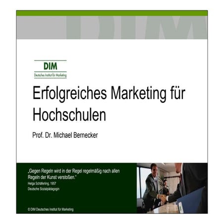Marketing für Hochschulen