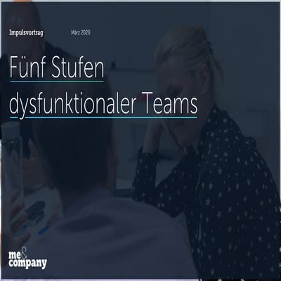 5 Stufen dysfunktionaler Teams