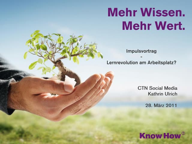 Impulsvortrag Lernrevolution mit So...