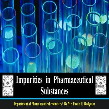 Impurity of substance unit 1s