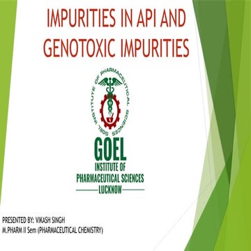 IMPURTIES IN API AND GENOTOXIC IMPURITIES PPT.pptx