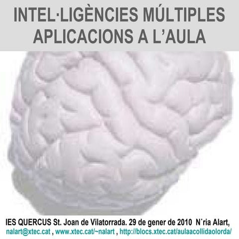 Intel·ligències Múltiples a l'aula