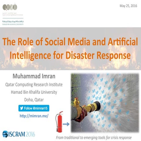 The Role of Social Media and Artificial Intelligence for Disaster ...