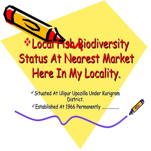 Local Fish Biodiversity Status At Nearest Market Here In My Locality.