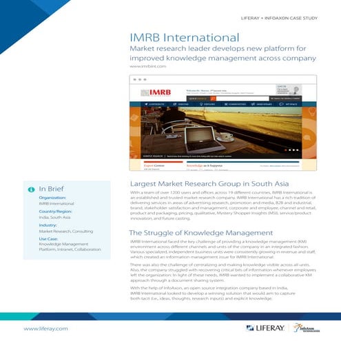 IMRB case study