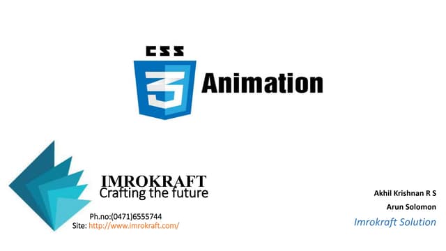 CSS3 Animation for beginners - Imrokraft