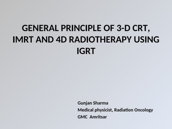 importance of ct-simulator in radiotherapy | PPT