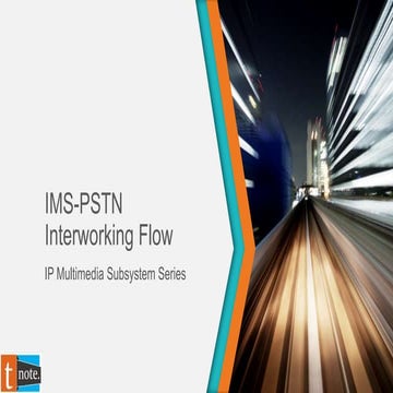 IMS-PSTN Interworking Flow
