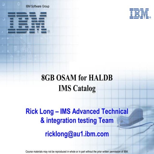 IMS05   IMS V14 8gb osam for haldb