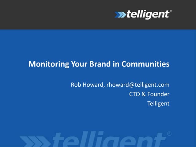 Monitoring your brand
