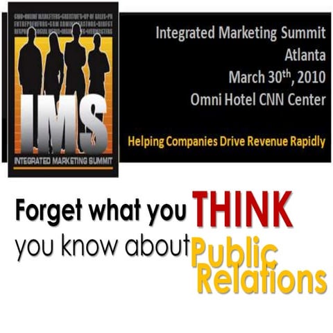 Integrated Marketing Summit Atlanta - March 30, 2010