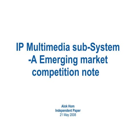 Ims Competitive Note