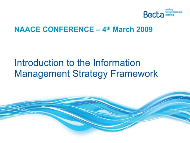Naace Strategic Conference 2009 - I...