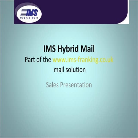 Hybrid mail by Swiss Post Solutions | PDF