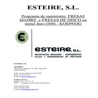 IMS-KÖEPFER, ESTEIRE, S.L. programa...