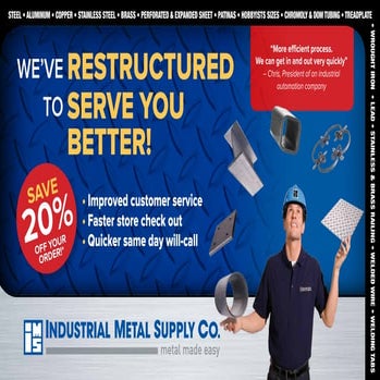 Direct Mail Piece - Industrial Metal Supply Co.