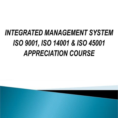IMS TRAINING MATERIAL[1].pptintegrated management system , common elements si...