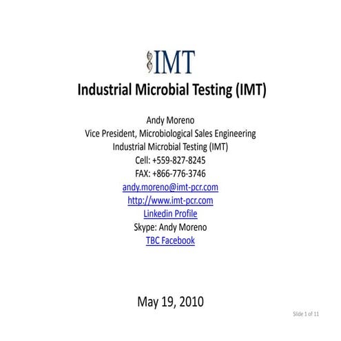 Imt Assays 05 19 2010