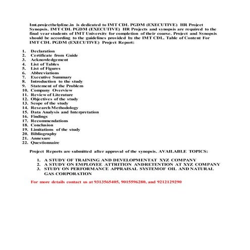 Imt cdl pgdm (executive) hr doc | DOCX