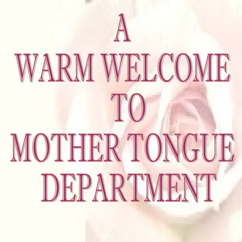 CPS Mother Tongue Department 2011-12