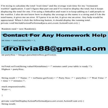 Im trying to calculate the total wait time and the average wai.pdf