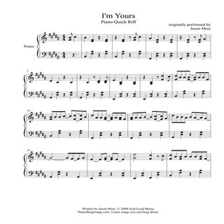 I'm yours - jason mraz