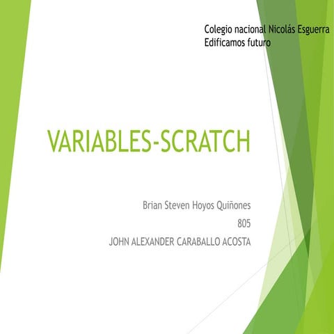 variables scratch