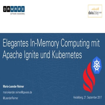 In-Memory Computing mit Apache Ignite und Kubernetes