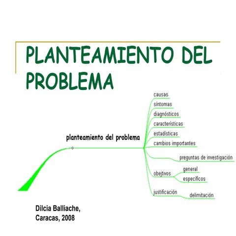 In planteamiento del problema