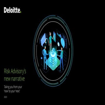 Risk Advisory’s new narrative Mitigate risks effectively