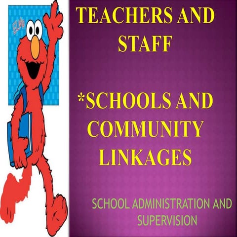In service training for teachers and staff