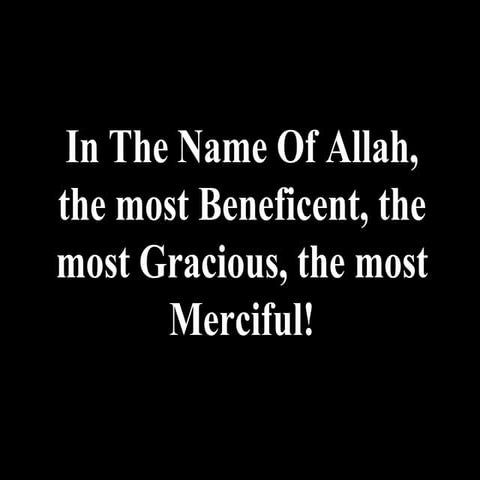 In the name of allah | PPS