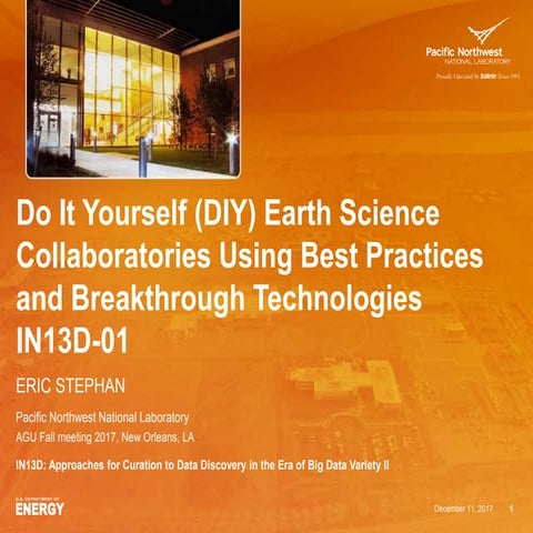 Do It Yourself (DIY) Earth Science Collaboratories Using Best Practices and B...