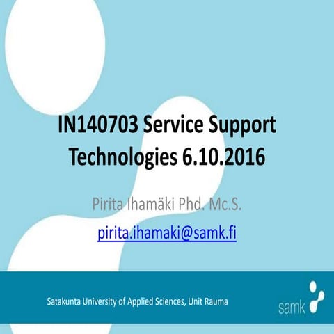 IN140703 service support technologies 6.10.2016
